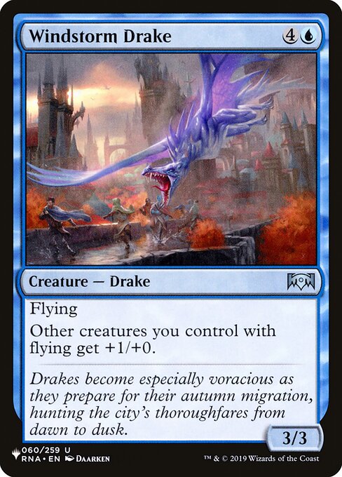 (英)暴風のドレイク / Windstorm Drake【RNA】 PWシンボル付き再販 No.060