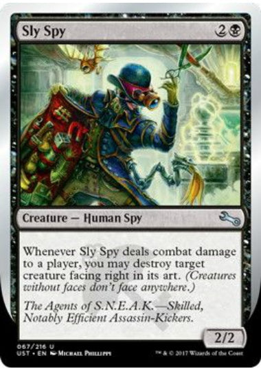 (英)【Foil】Sly Spy 【UST】 (facing right)No.067D
