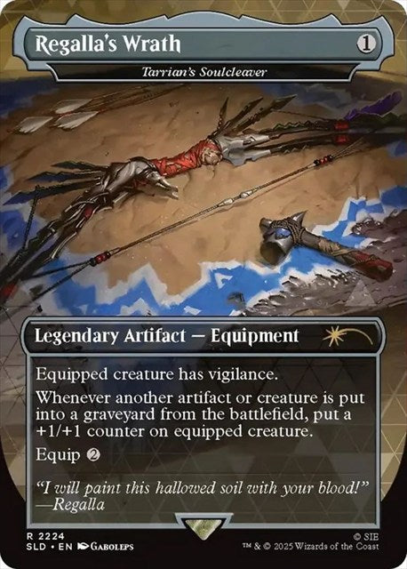 (英)【Foil】Regalla's Wrath[タリアンの魂断ち / Tarrian's Soulcleaver]【SLD】 Secret Lair x Horizon: Into the Forbidden West No.2224