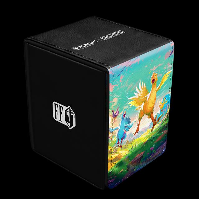 【サプライ】 ファイナルファンタジー  アルコーブフリップデッキボックス「旅するチョコボ」/ Alcove Flip Deck Box featuring Traveling Chocobo  ※発送方法は「ゆうパック」を選択してください。