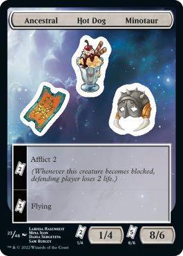 (英)Ancestral Hot Dog Minotaur Sticker【UNF-STICKER】 No.023