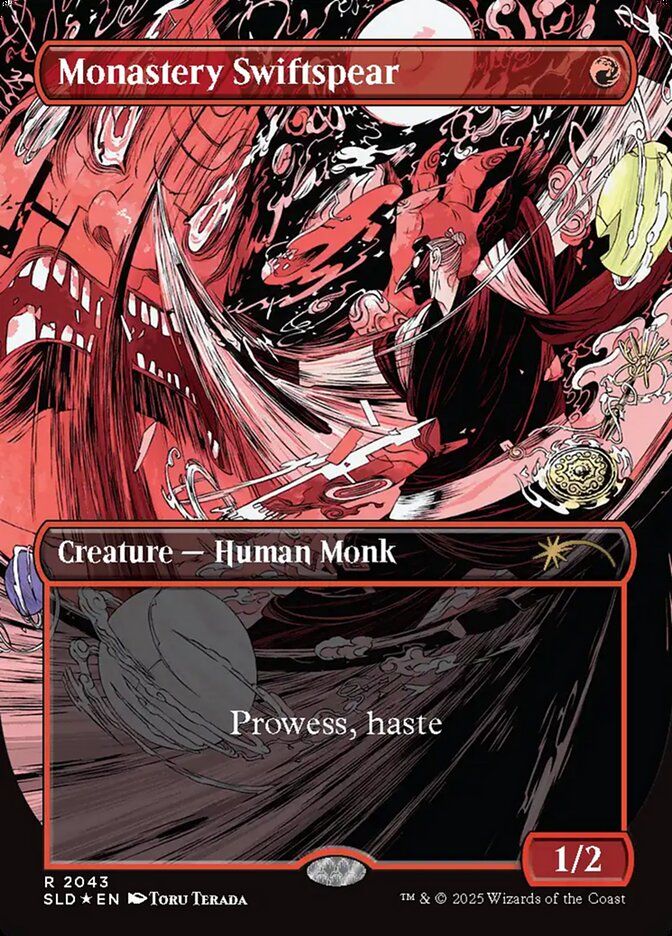 (英)【Raised-Foil】僧院の速槍 / Monastery Swiftspear【SLD】 vroooOOOMMMMMM! No.2043