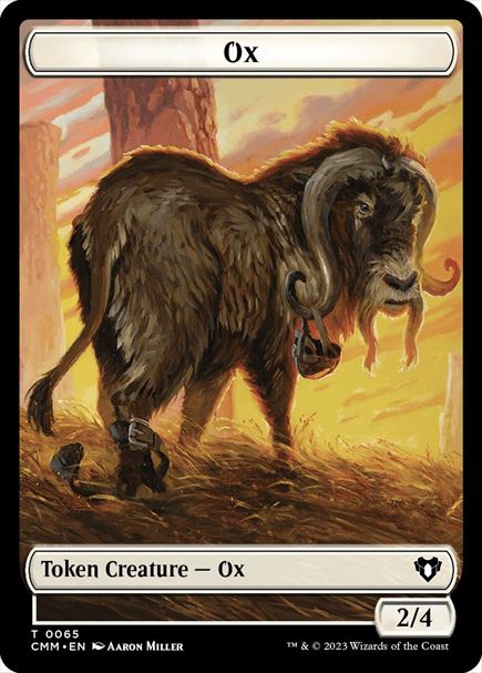 (英)雄牛トークン / Ox Token No.065 - ファイレクシアン・ゴーレムトークン / Phyrexian Golem Token【CMM-TOKEN】 No.076