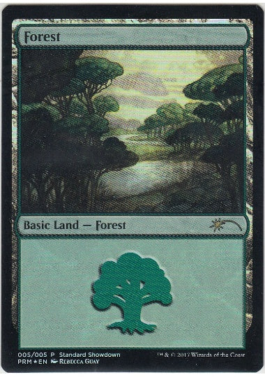(英)【Foil】森 / Forest【PRM】Rebecca Guay スタンダード・ショーダウンプロモ No.077