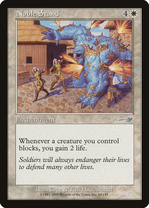 (英)【Foil】堂々たる抵抗 / Noble Stand【NEM】 No.014