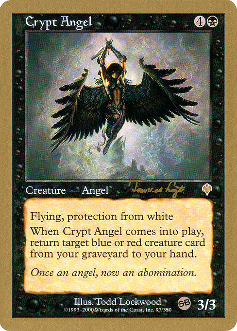 (英)墓所の天使 / Crypt Angel【WC01】 World Championship Decks 2001 Tom van de Logt サイドボード 金枠 No.027