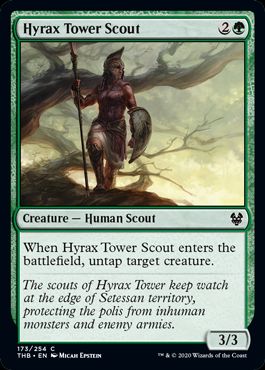 (英)【Foil】ハイラックス塔の斥候 / Hyrax Tower Scout【THB】 No.173
