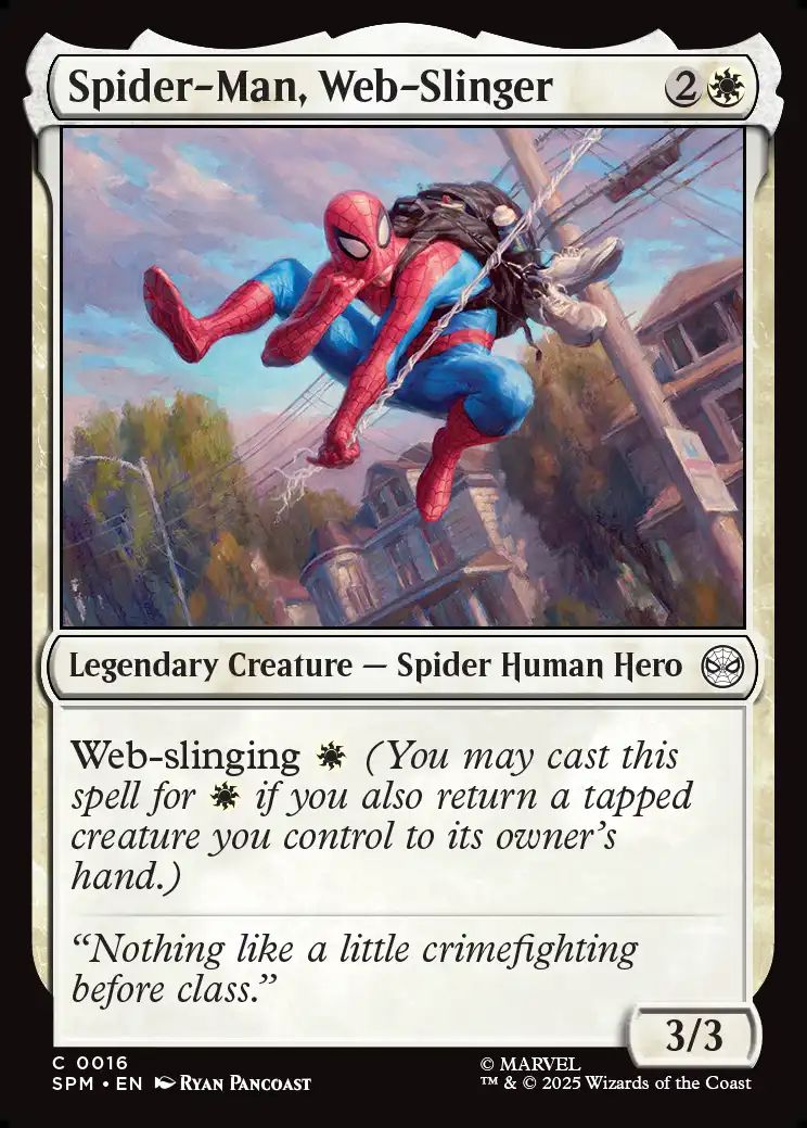 (英)【Foil】ウェブスリンガー、スパイダーマン / Spider-Man, Web-Slinger【SPM】 No.016