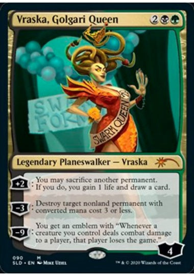 (英)【Foil】ゴルガリの女王、ヴラスカ / Vraska, Golgari Queen【SLD】The Path Not Traveled No.090