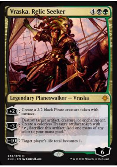 (英)【Foil】秘宝探究者、ヴラスカ / Vraska, Relic Seeker【XLN】 No.232