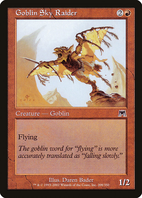 (英)【Foil】ゴブリンの空襲部隊 / Goblin Sky Raider【ONS】 No.208