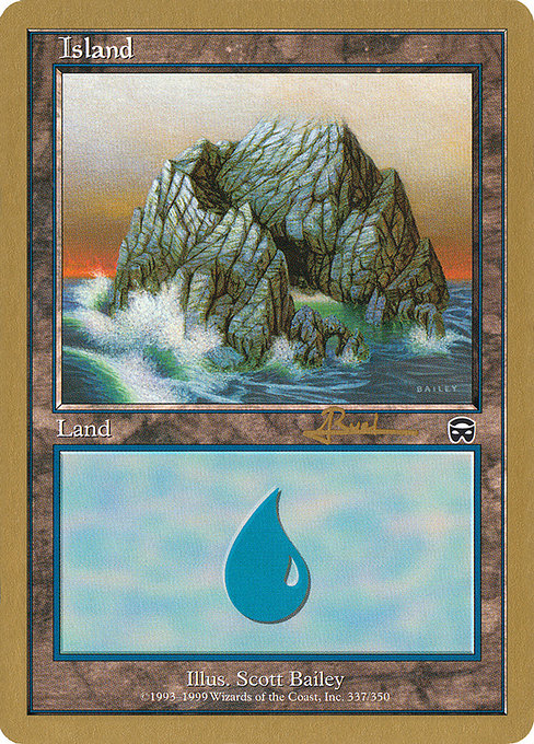 (英)島 / Island【WC01】 World Championship Decks 2001 Antoine Ruel 金枠 No.107