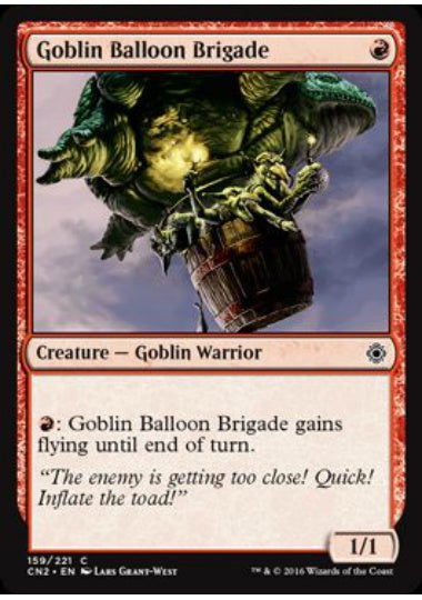 (英)【Foil】ゴブリン気球部隊 / Goblin Balloon Brigade【CN2】 No.159
