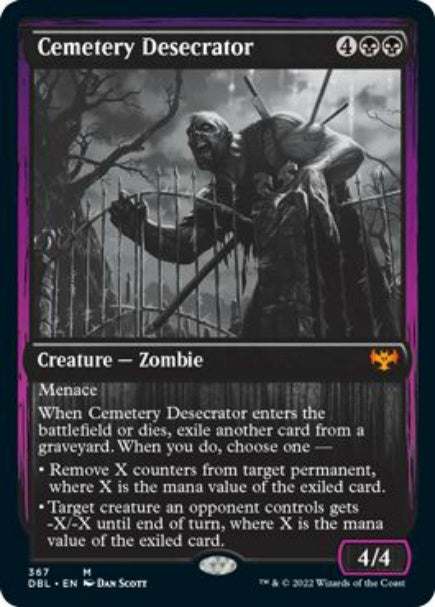 (英)【Foil】墓所の冒涜者 / Cemetery Desecrator【DBL】 No.367