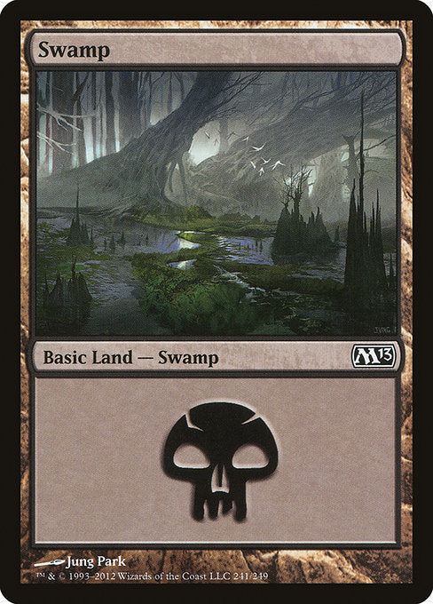 (英)【Foil】沼 / Swamp【M13】 No.241