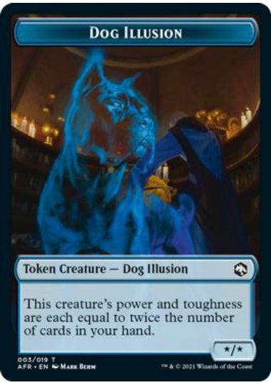 (英)犬・イリュージョントークン / Dog Illusion Token【AFR-TOKEN】 No.003