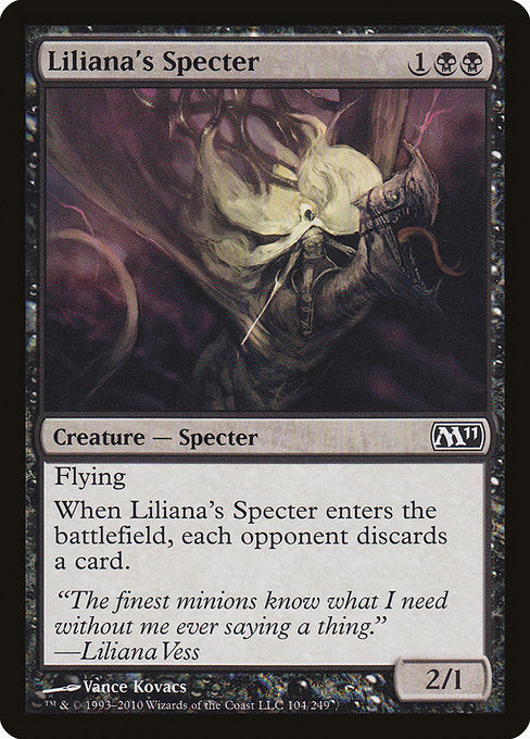 (英)【Foil】リリアナの死霊 / Liliana's Specter【M11】 No.104
