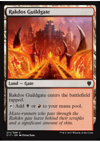 (英)ラクドスのギルド門 / Rakdos Guildgate【C17】 No.271
