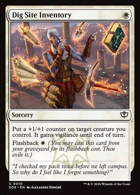 (英)【Foil】発掘現場の備品一覧 / Dig Site Inventory【SOS】 No.010