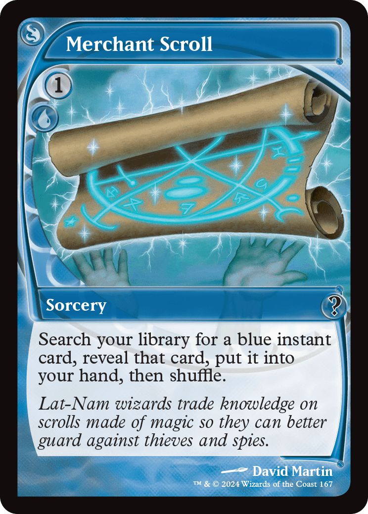 (英)【Foil】商人の巻物 / Merchant Scroll【MB2】 No.167