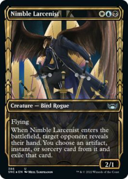(英)【Foil】敏捷な窃盗犯 / Nimble Larcenist ★ショーケース枠★(Gilded Foil) 【SNC】 No.386