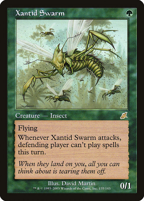 (英)【Foil】ザンティッドの大群 / Xantid Swarm【SCG】 No.135