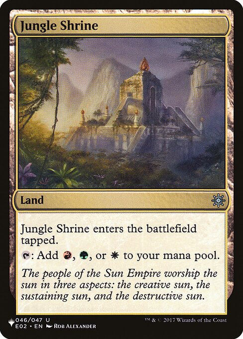 (英)ジャングルの祭殿 / Jungle Shrine【SLD-C24】 Secret Lair Commander Deck: Raining Cats and Dogs No.055
