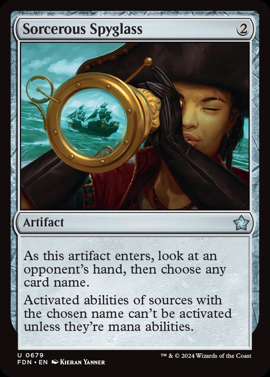 (英)魔術遠眼鏡 / Sorcerous Spyglass【FDN】 Starter Collection収録 No.679
