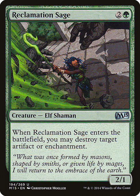 (英)再利用の賢者 / Reclamation Sage【M15】 No.194