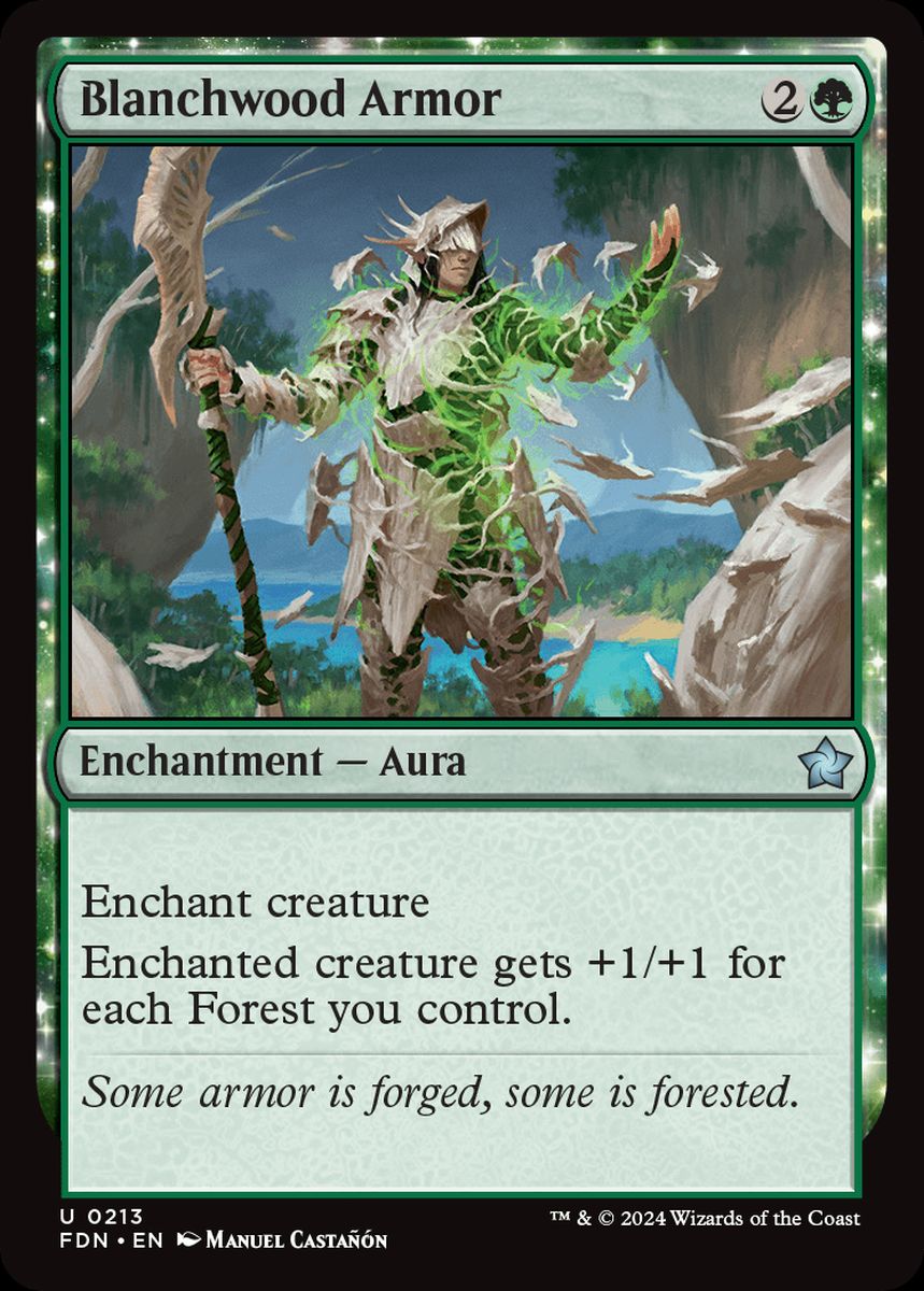 (英)ブランチウッドの鎧 / Blanchwood Armor【FDN】 No.213