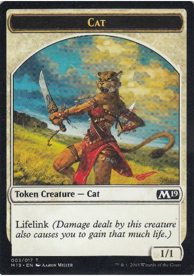 (英)猫トークン / Cat Token【M19-TOKEN】 No.003