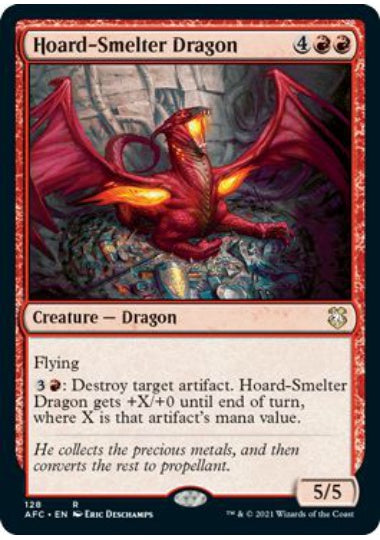 (英)蔵製錬のドラゴン / Hoard-Smelter Dragon【AFC】 No.128