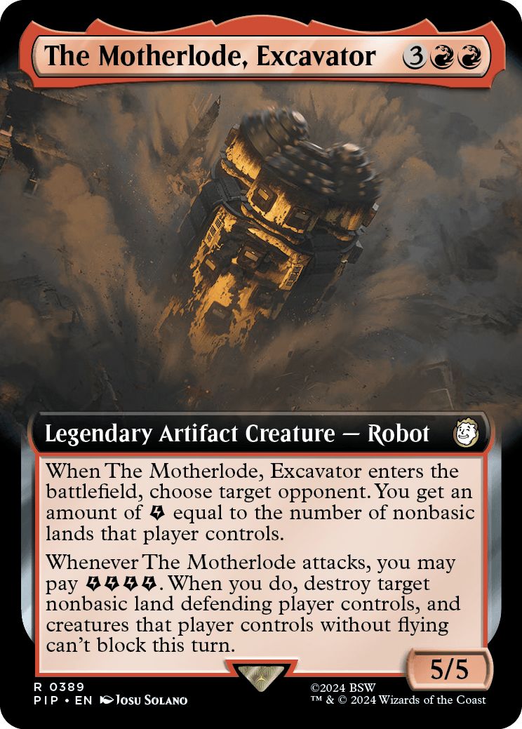 (英)【Foil】掘削機、マザーロード / The Motherlode, Excavator ★拡張枠★ 【PIP】 No.0389