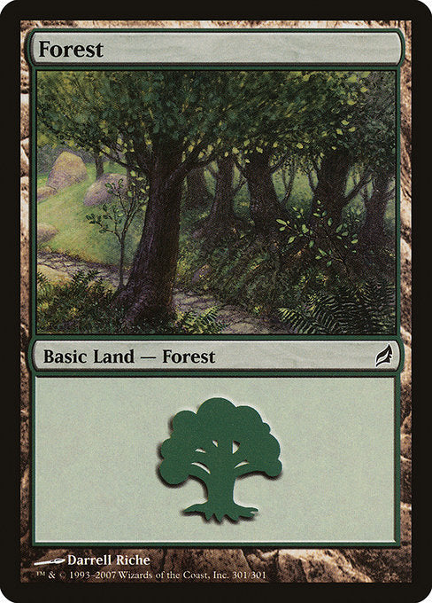 (英)【Foil】森 / Forest【LRW】 No.301