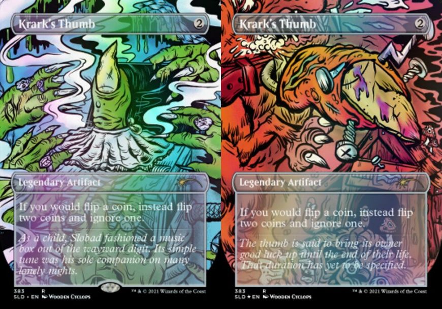 (英)【Foil】クラークの親指 / Krark's Thumb【SLD】Heads I Win, Tails You Lose No.383