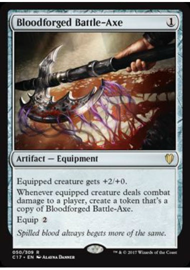 (英)血鍛冶の戦斧 / Bloodforged Battle-Axe【C17】 No.050