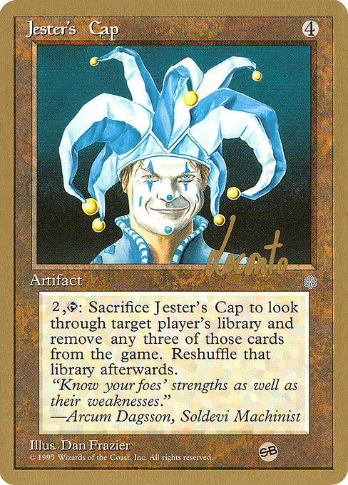 (英)道化の帽子 / Jester's Cap【PTC】 ProTour NewYork Decks 1996 Michael Loconto サイドボード 金枠 No.199