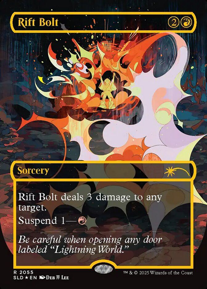(英)【Raised-Foil】裂け目の稲妻 / Rift Bolt【SLD】 EVERYTHING IS ON FIRE No.2055