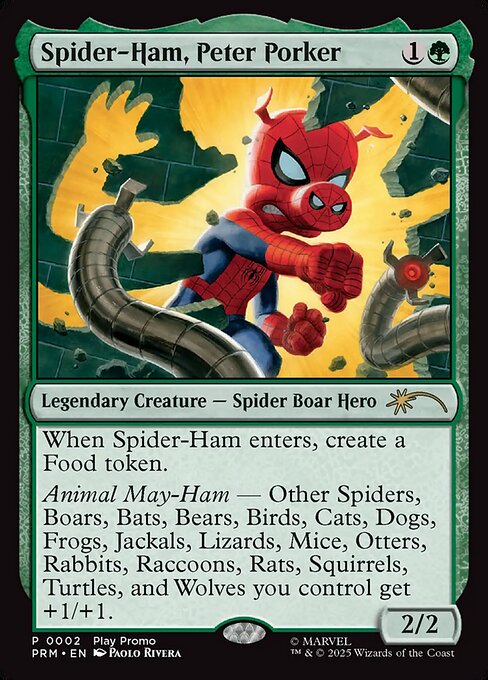 (英)スパイダーハム、ピーター・ポーカー / Spider-Ham, Peter Porker【PRM】 コマンダー・ボックス・リーグプロモ No.279