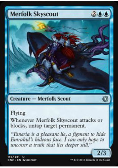 (英)マーフォークの空偵者 / Merfolk Skyscout【CN2】 No.115