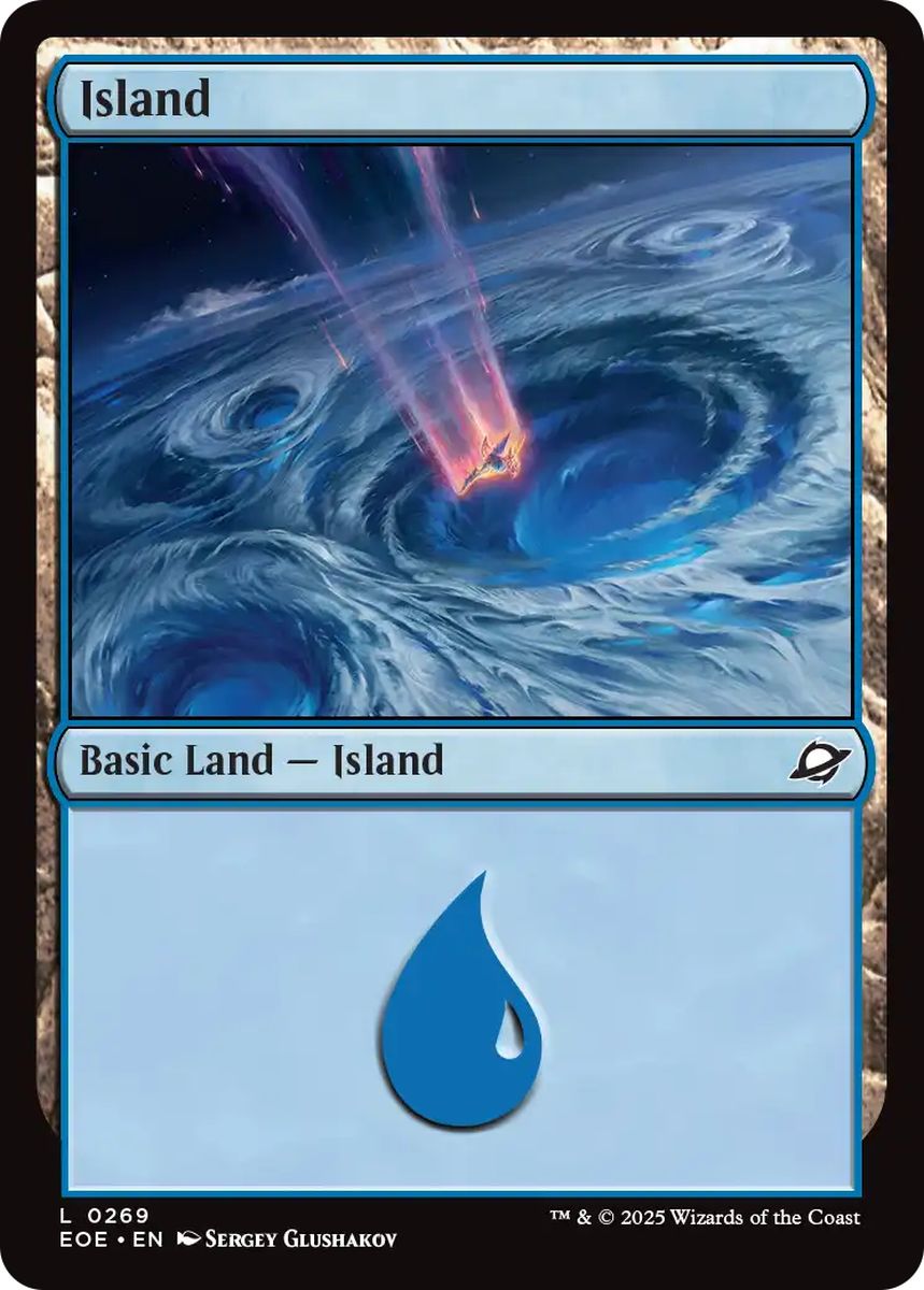 (英)【Foil】島 / Island【EOE】 No.269