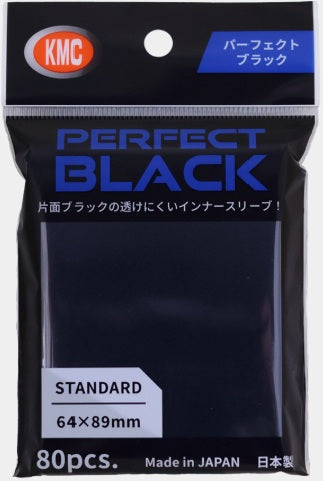 【サプライ】 KMC カードバリアー パーフェクトブラック(80枚入り) ※5個以上購入の場合、発送方法は「ゆうパック」を選択してください。