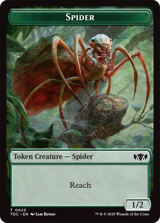 (英)蜘蛛トークン / Spider Token No.025 - 鳥トークン / Bird Token【TDC-TOKEN】 No.002