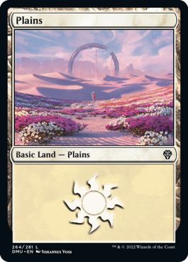 (英)【Foil】平地 / Plains【DMU】 No.264