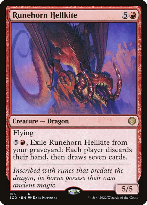 (日)ルーン角のヘルカイト / Runehorn Hellkite【SCD】 No.155
