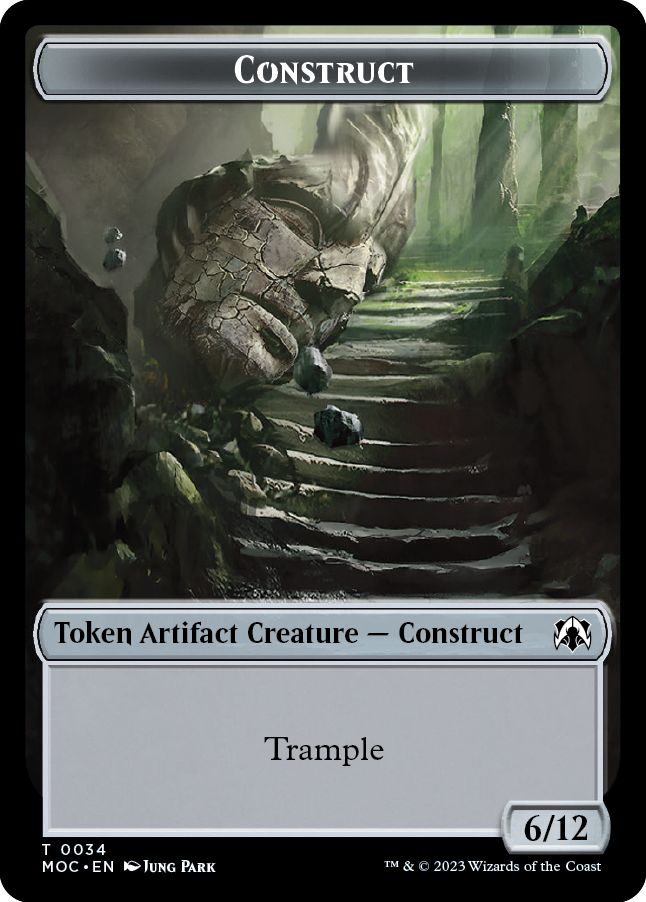 (英)構築物トークン / Construct Token No.034 - ファイレクシアン・ゴーレムトークン / Phyrexian Golem Token【MOC-TOKEN】 No.039