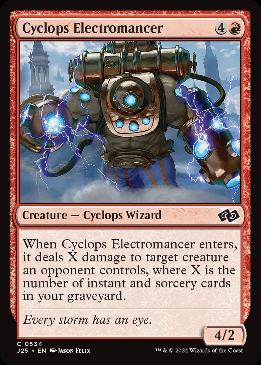 (英)サイクロプスの電術師 / Cyclops Electromancer【J25】 No.534