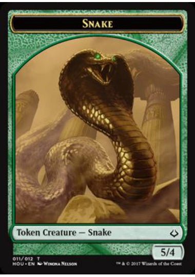 (英)蛇トークン / Snake Token【HOU-TOKEN】 No.011