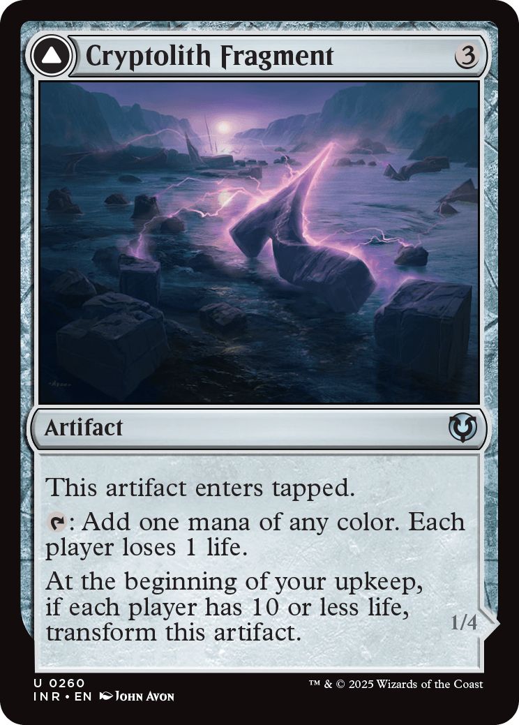 (英)【Foil】謎の石の断片 / Cryptolith Fragment - エムラクールのオーロラ / Aurora of Emrakul【INR】 No.260