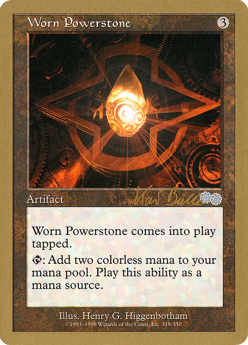 (英)摩滅したパワーストーン / Worn Powerstone【WC99】 World Championship Decks 1999 Kai Budde 金枠 No.078